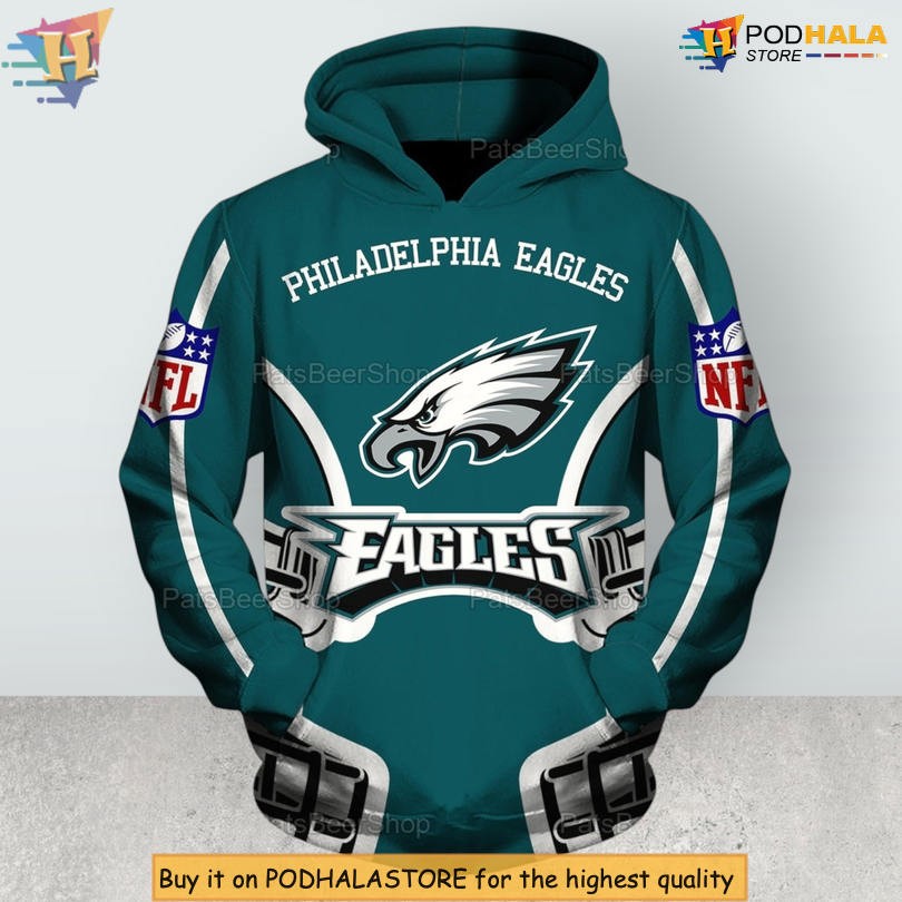 Classic Printed Edition Philadelphia Eagles Retro Hoodie Custom 3D Gear