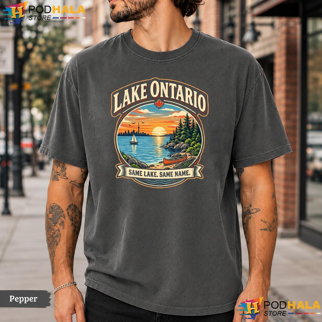 Classic Sunset Lake Ontario Comfort Colors T-Shirt Nature Lover Vintage