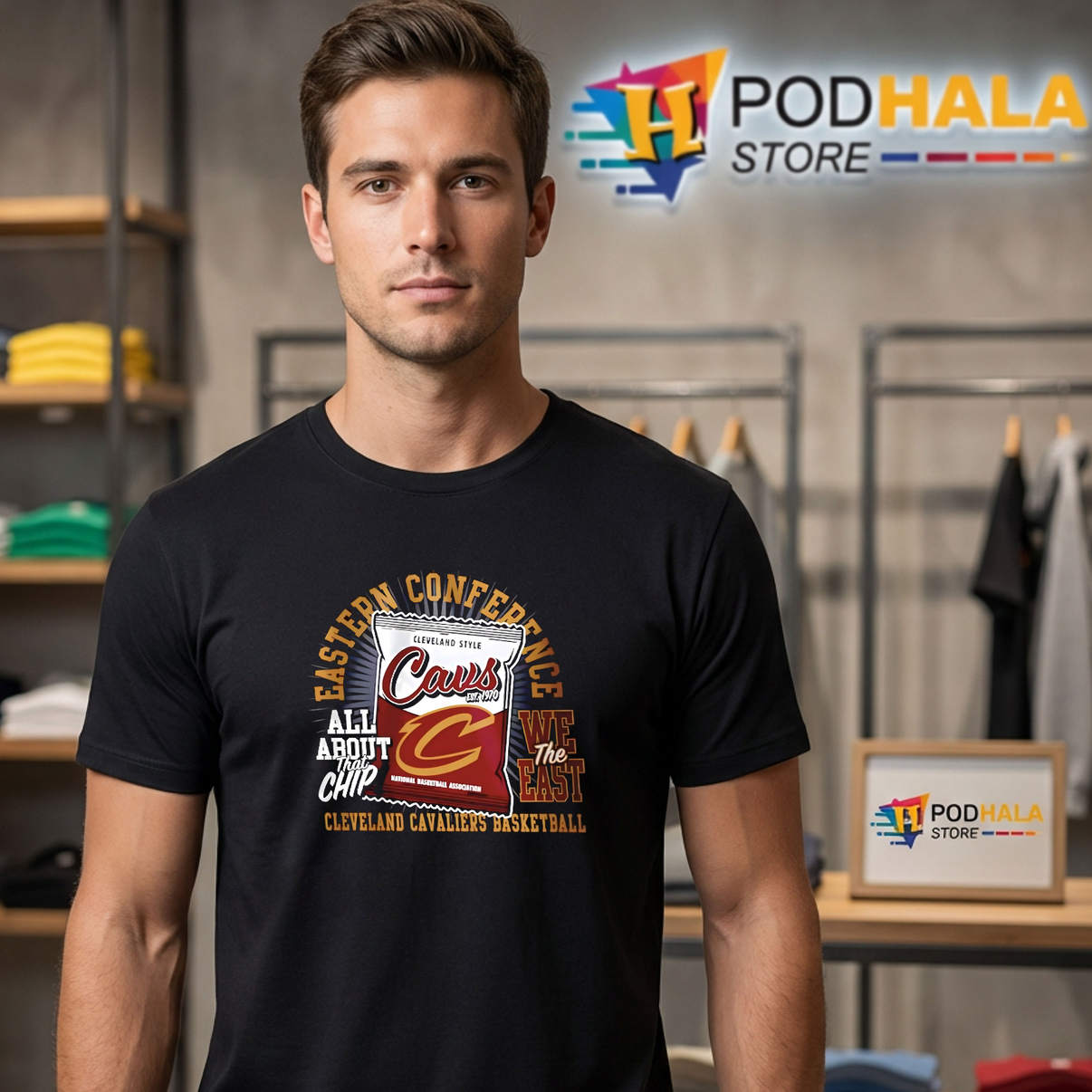 Cleveland Cavaliers Shirt Eastern Conference All About That Chip Graphic