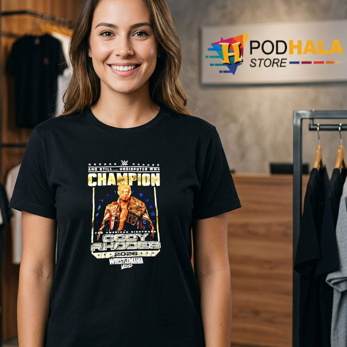 Cody Rhodes 2026 Shirt The American Nightmare WrestleMania 42 Las Vegas Fan