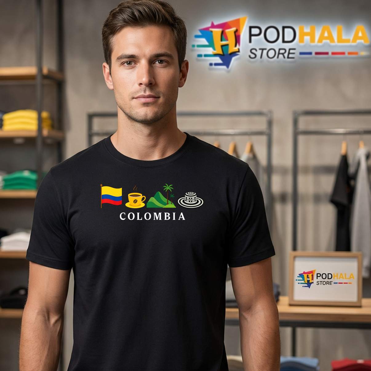 Colombia Country Flag Shirt Colombian Pride For Men Women Kids Graphic Tee