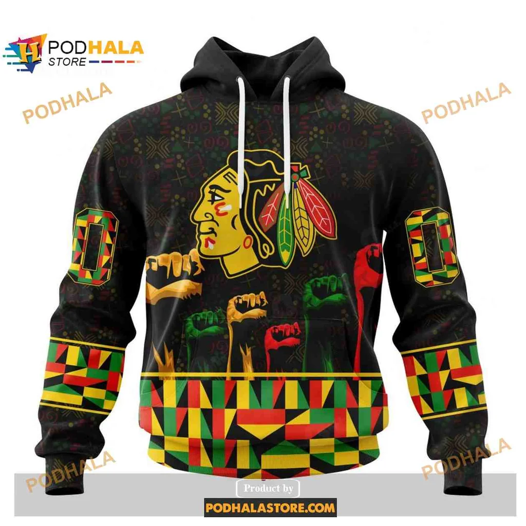 Colorful Chicago Blackhawks Unity 3d Hoodie Celebrating Strength And Heritage
