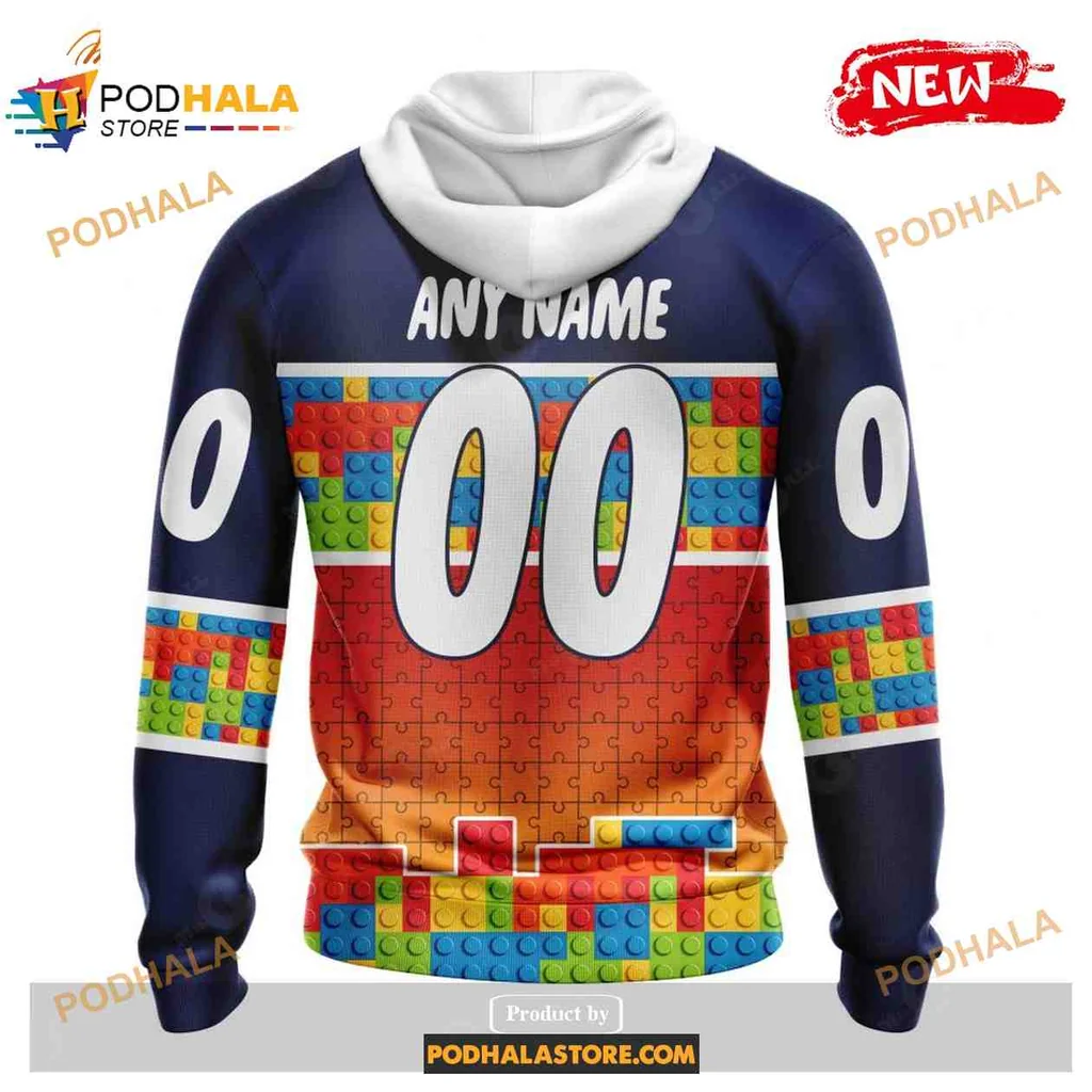 Colorful Customizable Building Blocks 3d Hoodie With Gradient Design