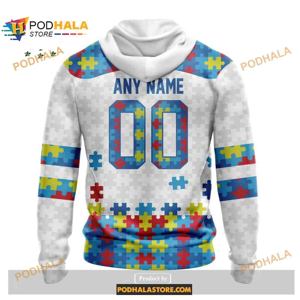 Colorful Denver Broncos Autism Awareness All Over Print Hoodie With Puzzle Piece Design Colorful Denver Broncos Autism Awareness All Over Print Hoodie With Puzzle Piece Design