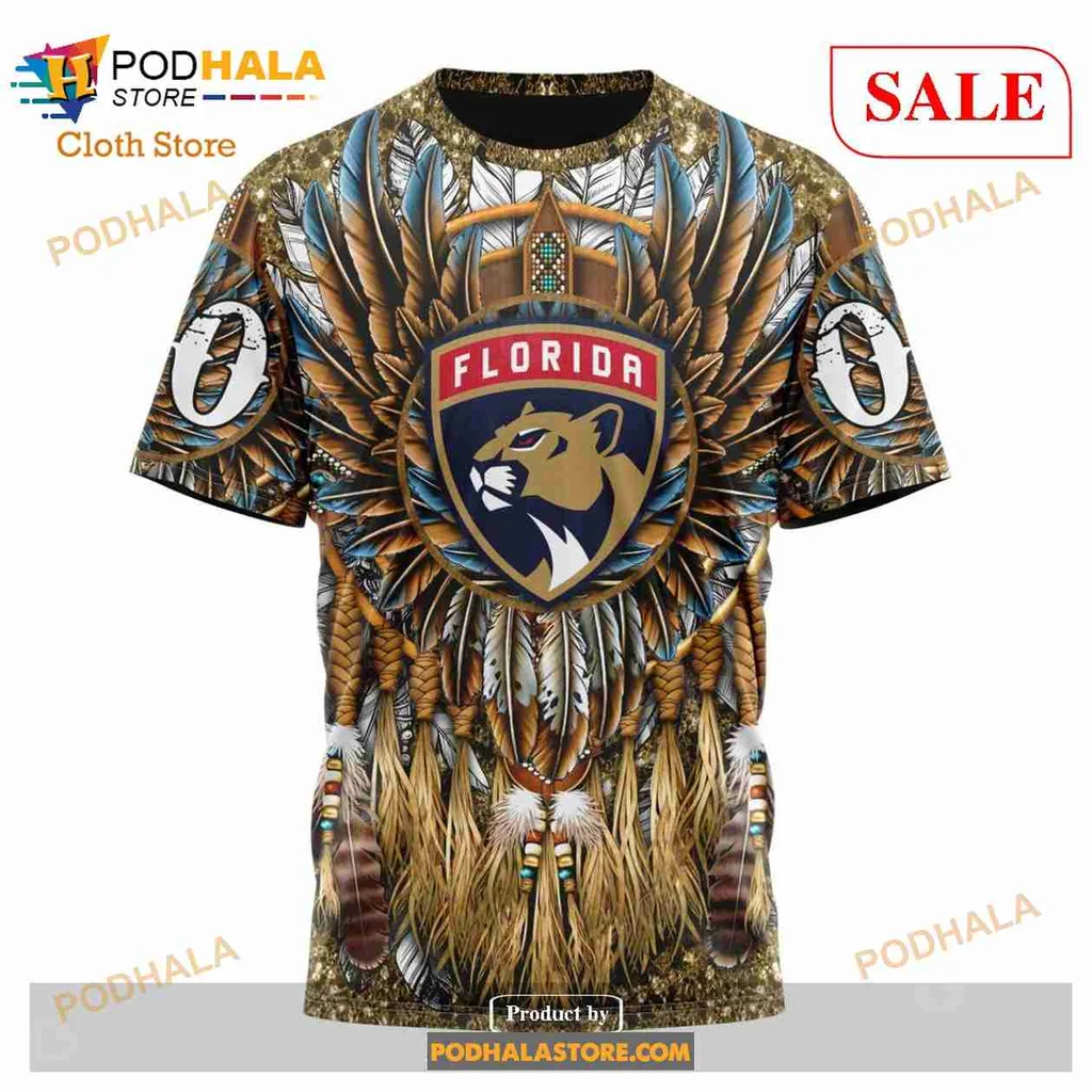 Colorful Florida Panthers 3d Hoodie With Intricate Feather Design - Product View 6 Colorful Florida Panthers 3d Hoodie With Intricate Feather Design - Product View 6