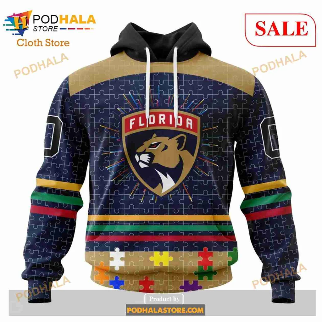Colorful Florida Panthers 3d Hoodie With Vibrant Panther Design