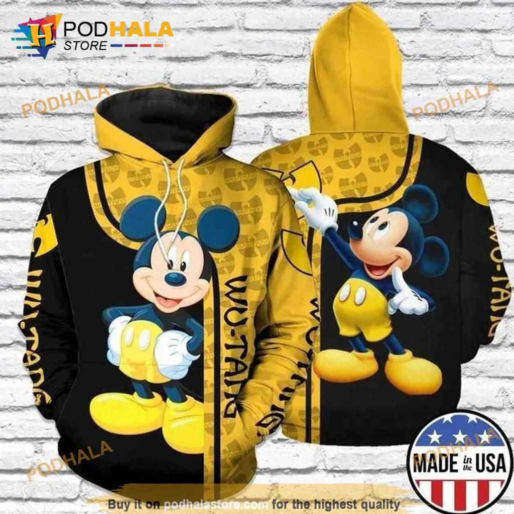 Colorful Mickey Mouse 3d Hoodie Featuring Playful Cartoon Design