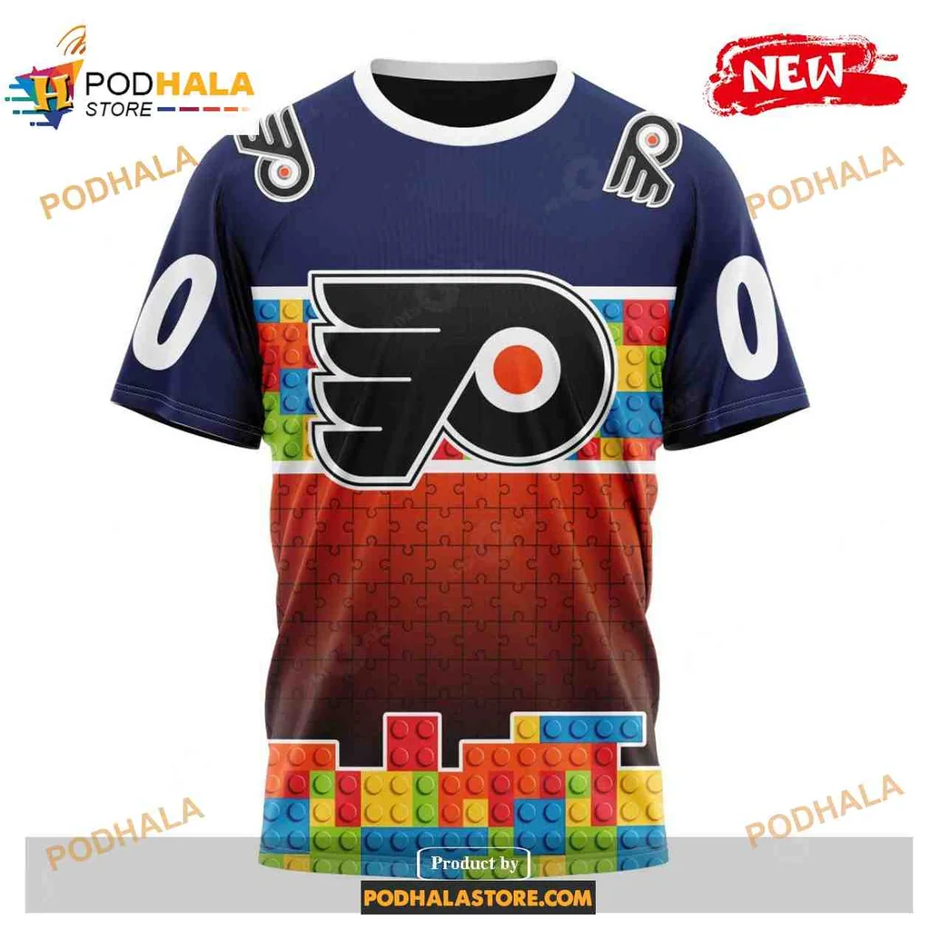 Colorful Philadelphia Flyers AOP Hoodie With Gradient Design And Logo Colorful Philadelphia Flyers AOP Hoodie With Gradient Design And Logo