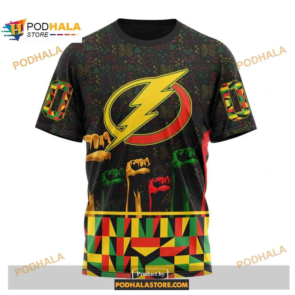 Colorful Tampa Bay Lightning AOP Hoodie With Lightning Bolt And Fists Design Colorful Tampa Bay Lightning AOP Hoodie With Lightning Bolt And Fists Design