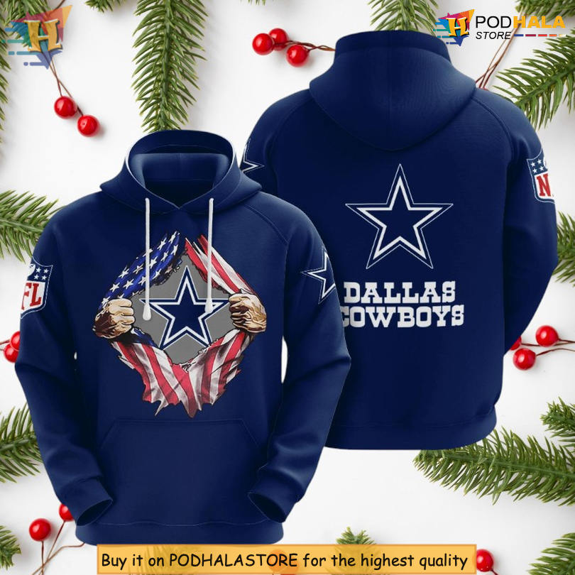 Comfort Pullover Fit Dallas Cowboys Pullover Hoodie 3D Custom Sport Style