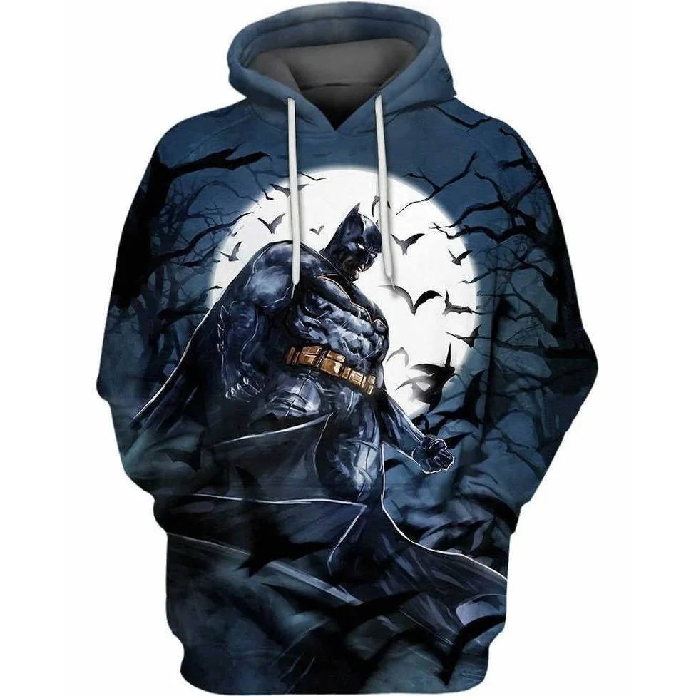 Cool Batman Comic Book 3d Hoodie Featuring Striking Graphic Design