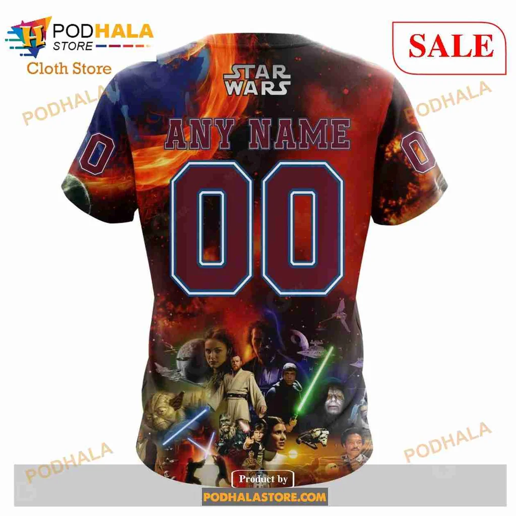 Cool Colorado Avalanche Star Wars Hoodie Featuring Darth Vader And Stormtrooper Design - Product View 7 Cool Colorado Avalanche Star Wars Hoodie Featuring Darth Vader And Stormtrooper Design - Product View 7