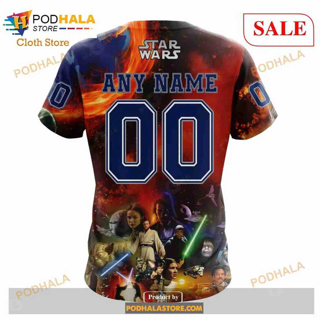 Cool Columbus Blue Jackets Star Wars Hoodie Featuring Darth Vader And Flames - Product View 7 Cool Columbus Blue Jackets Star Wars Hoodie Featuring Darth Vader And Flames - Product View 7