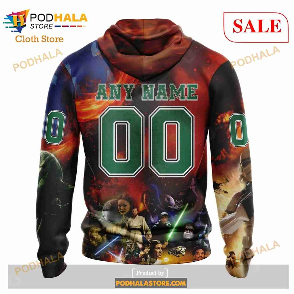 Cool Darth Vader Dallas Stars AOP Hoodie Featuring Stormtroopers And Lightsaber Cool Darth Vader Dallas Stars AOP Hoodie Featuring Stormtroopers And Lightsaber