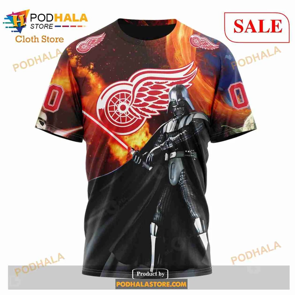 Cool Detroit Red Wings Star Wars Hoodie Featuring Darth Vader And Stormtrooper - Product View 6 Cool Detroit Red Wings Star Wars Hoodie Featuring Darth Vader And Stormtrooper - Product View 6