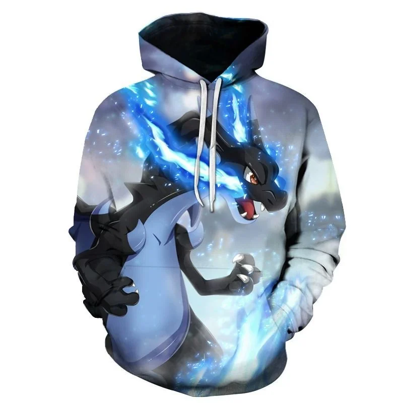 Cool Dragon Pokémon 3d Hoodie Featuring Fierce Graphic Design