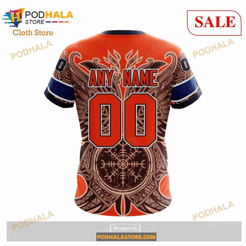 Cool Edmonton Oilers Viking Hoodie With Intricate Norse Patterns - View 1 Cool Edmonton Oilers Viking Hoodie With Intricate Norse Patterns - View 1