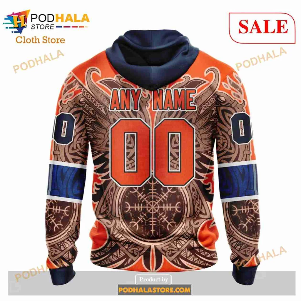 Cool Edmonton Oilers Viking Hoodie With Intricate Norse Patterns - Product View 8 Cool Edmonton Oilers Viking Hoodie With Intricate Norse Patterns - Product View 8