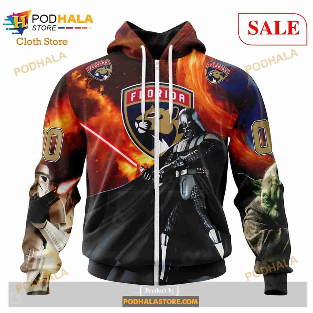 Cool Florida Panthers Star Wars All Over Print Hoodie Featuring Fierce Panther And Iconic Characters Cool Florida Panthers Star Wars All Over Print Hoodie Featuring Fierce Panther And Iconic Characters
