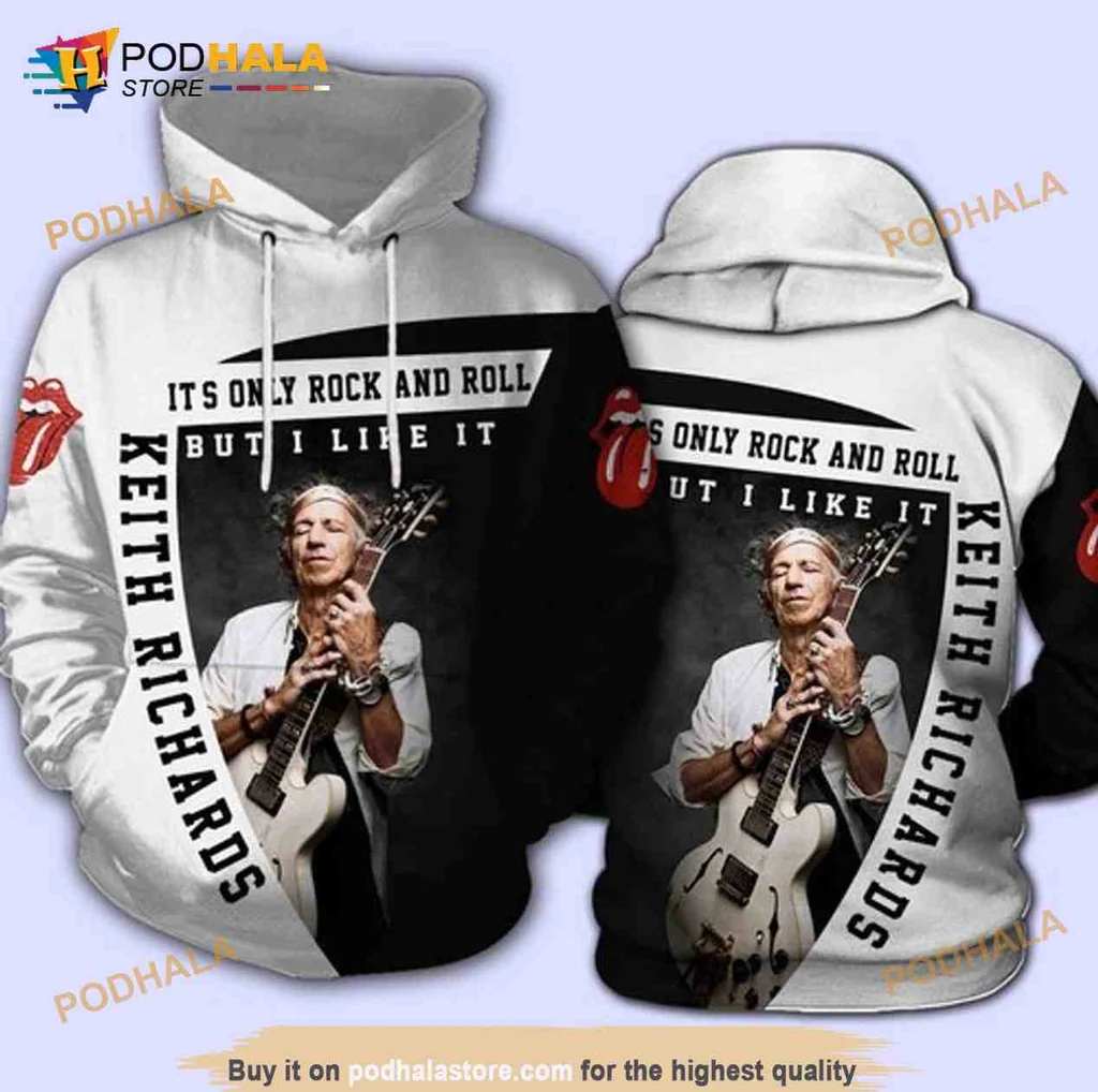 Cool Rock And Roll 3d Hoodie Featuring Bold Musician Graphic Design
