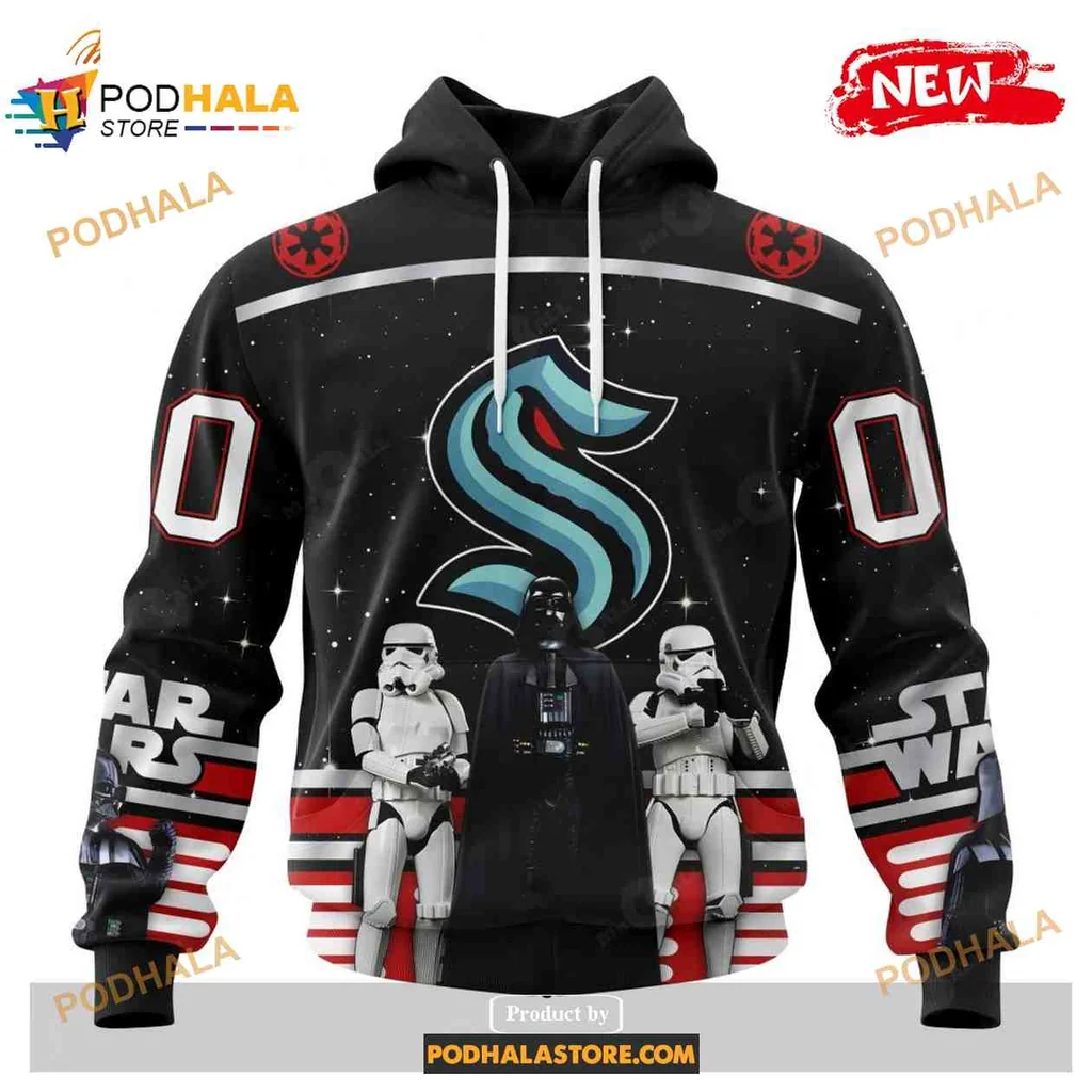 Cool Seattle Kraken Star Wars 3d Hoodie With Stormtrooper Design