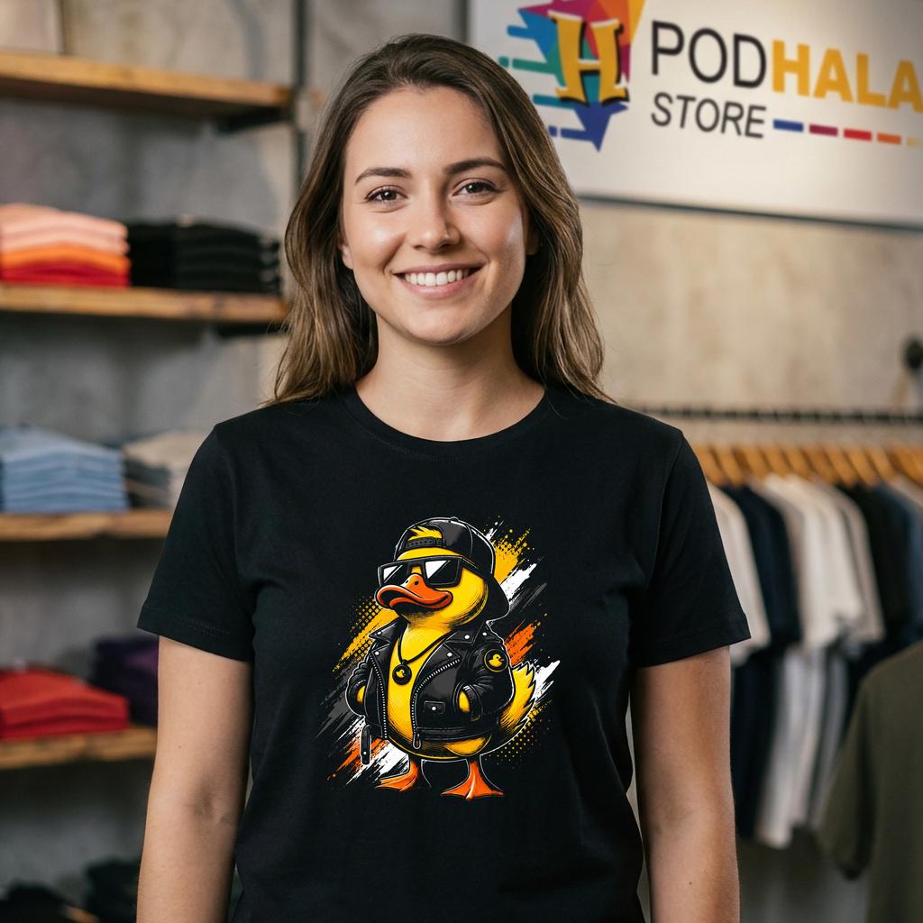 Cool Sunglasses Duck Shirt Funny Rubber Duck Graphic Top Animal Lover Cool Sunglasses Duck Shirt Funny Rubber Duck Graphic Top Animal Lover