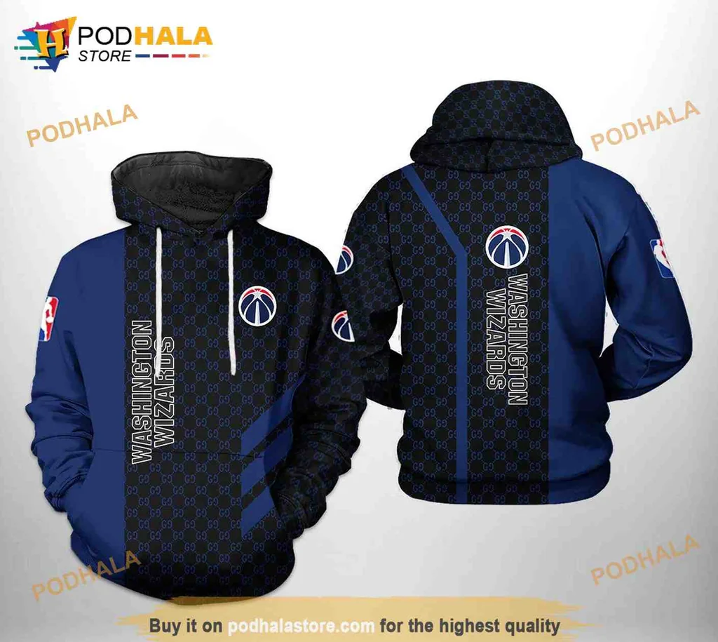 Cool Washington Wizards Basketball 3d Hoodie With All Over Print Design