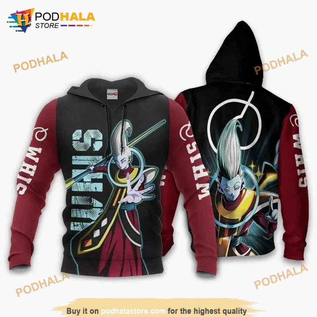 Cool Whis Dragon Ball 3d Hoodie With Vibrant All Over Print Design