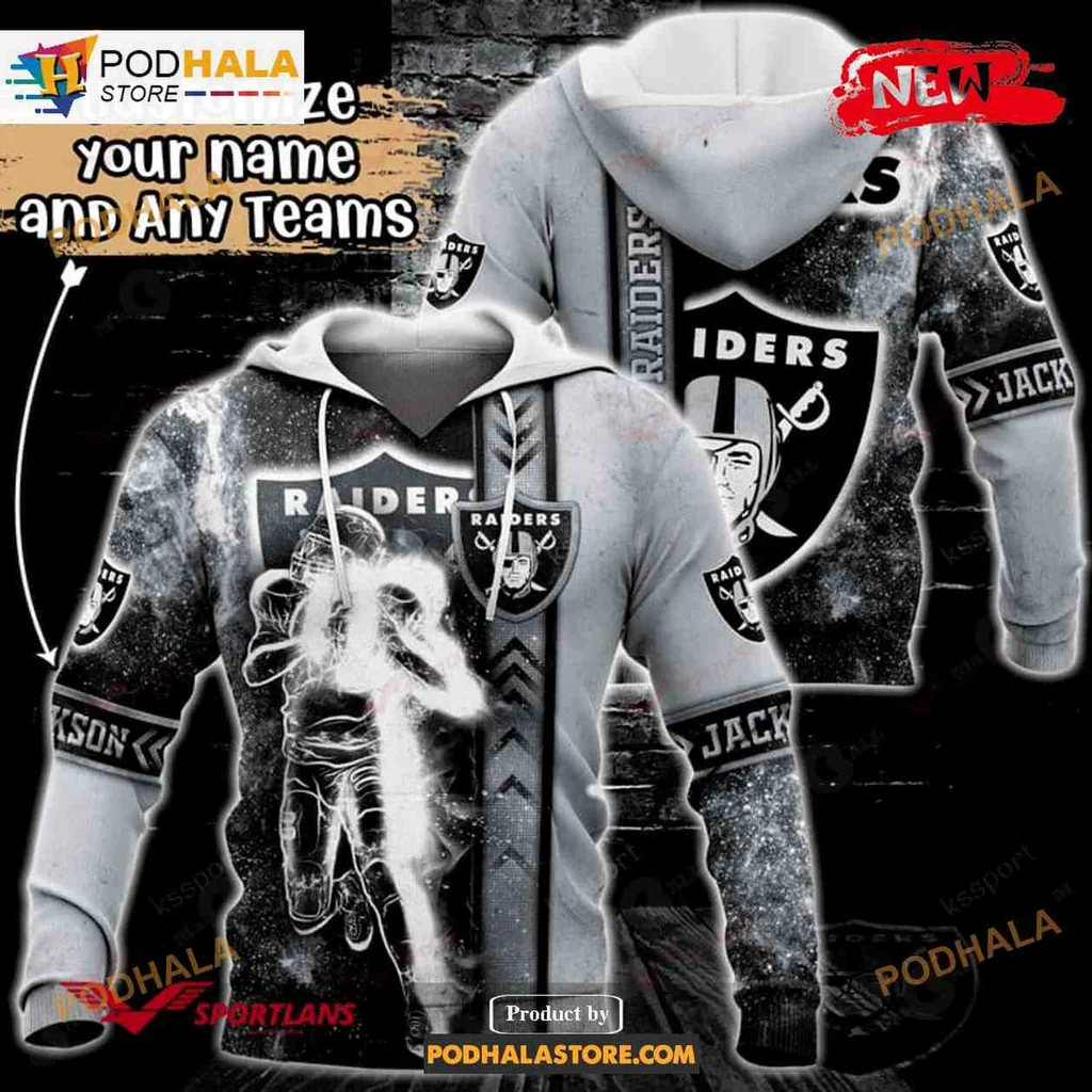 Cosmic Las Vegas Raiders 3d Hoodie With Personalization Option
