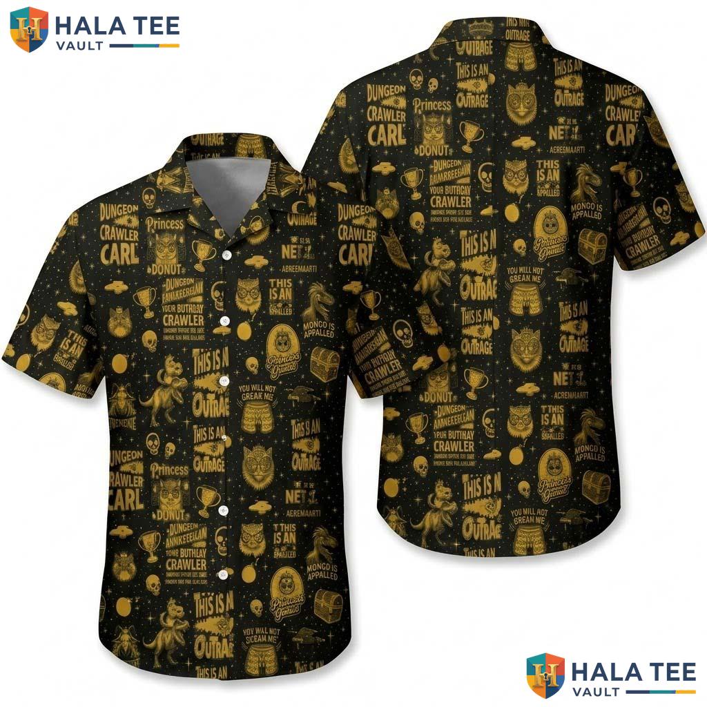 Crawler Carl Halloween Hawaiian Shirt Princess Donut Mongo Aloha Top