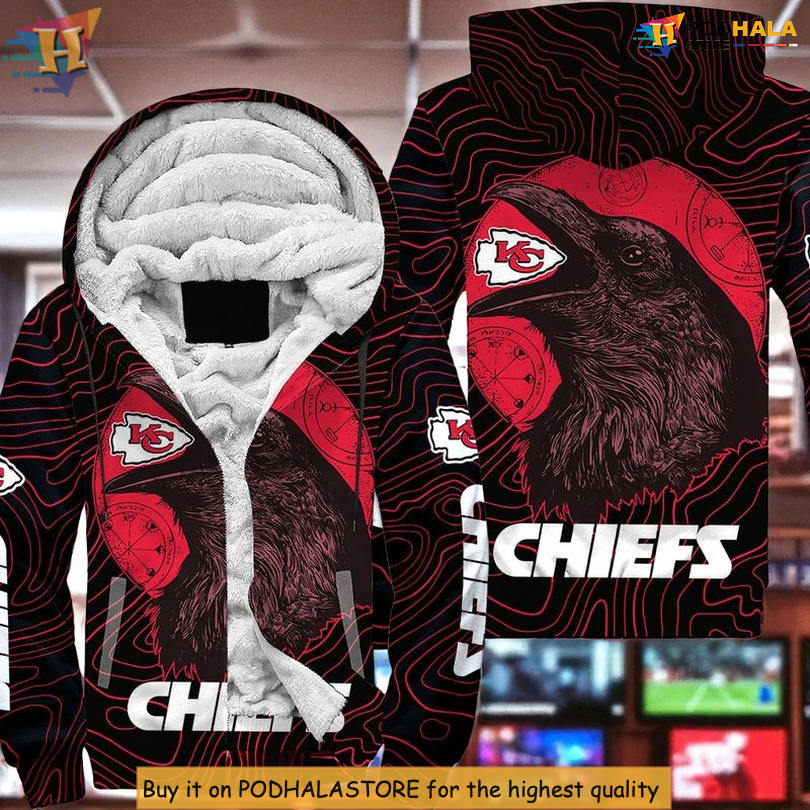 Crow Halloween Kansas City Chiefs Womens Hoodie, Fan 3D Custom Apparel Crow Halloween Kansas City Chiefs Womens Hoodie, Fan 3D Custom Apparel