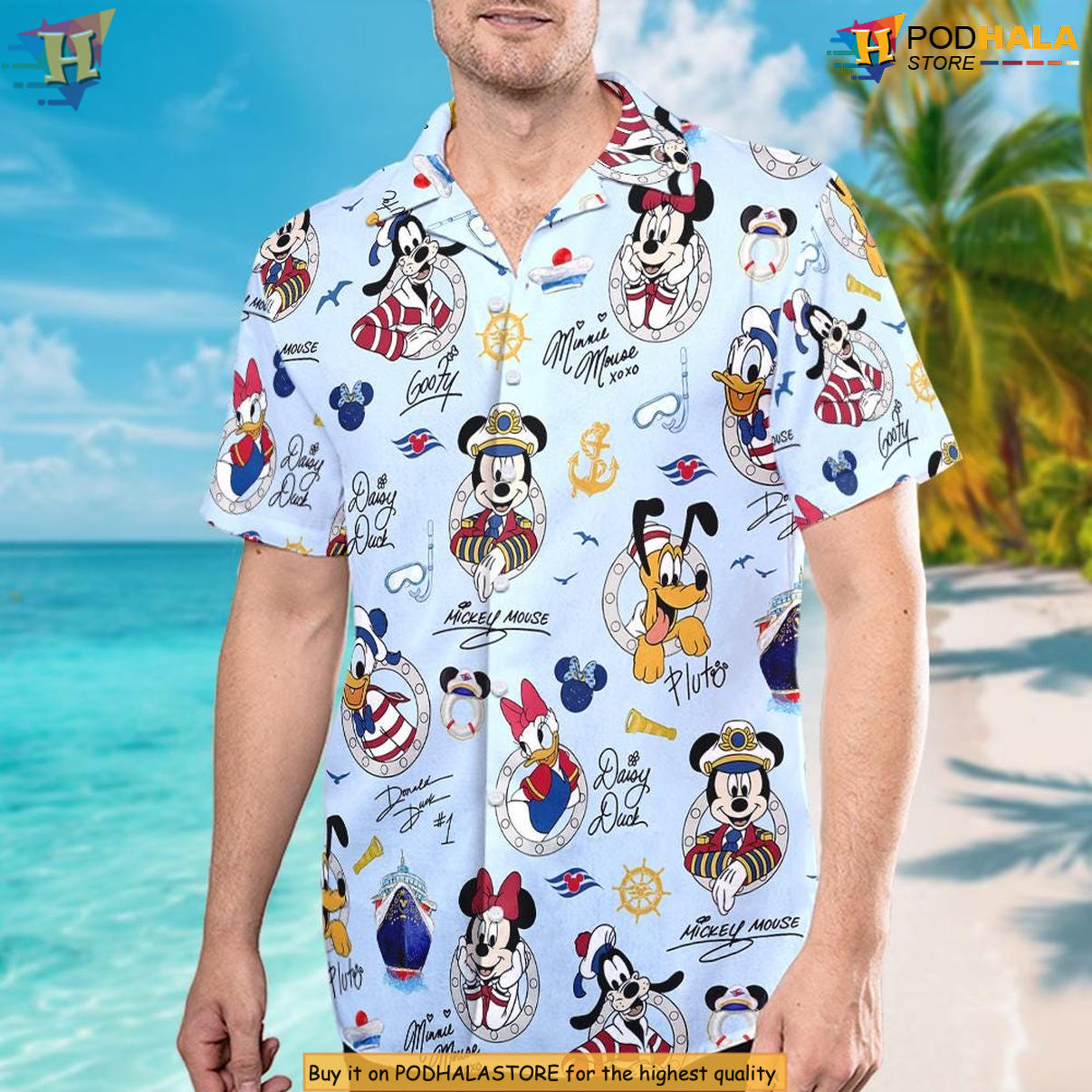 Cruise Squad Mickey Friends Hawaiian Shirt 2026 Summer Vacation Trip Fan Apparel