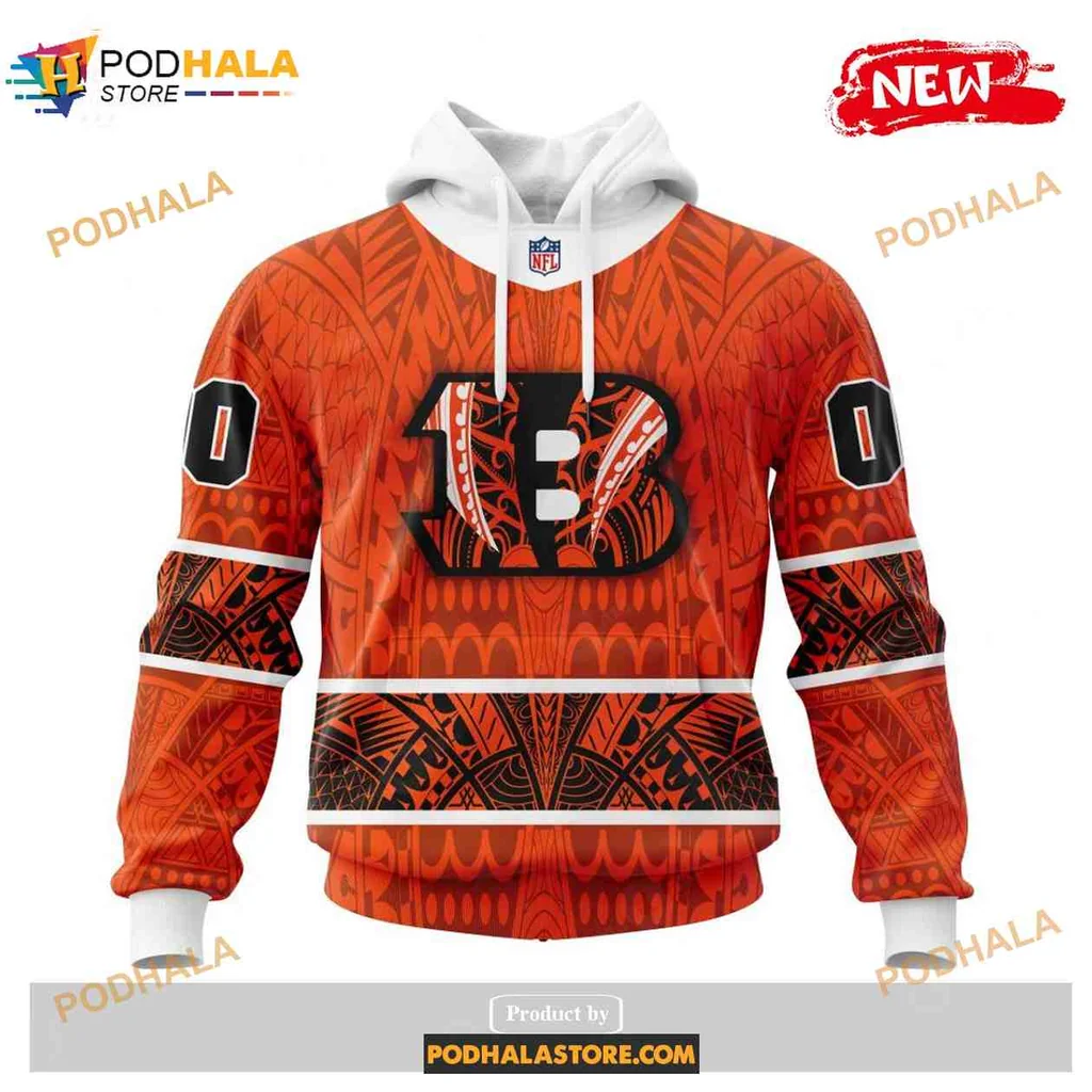 Cultural Cincinnati Bengals Samoa 3d Hoodie With Tribal Patterns