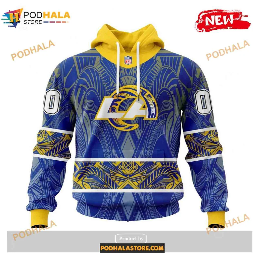Cultural Los Angeles Rams Samoa 3d Hoodie With Unique Artistic Design