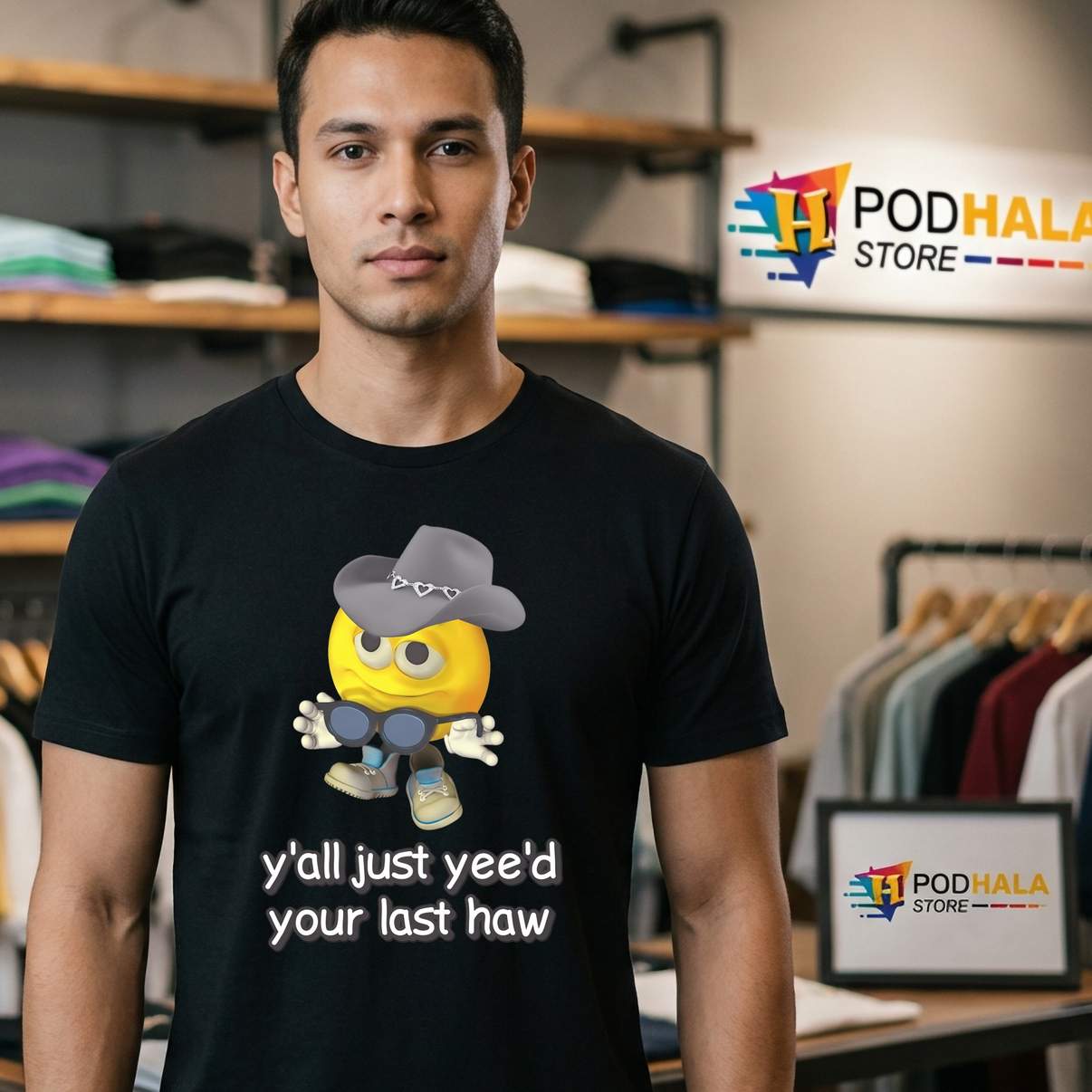Cursed Emojis Yeed Your Last Haw Shirt Funny Sarcastic Meme Graphic For Men