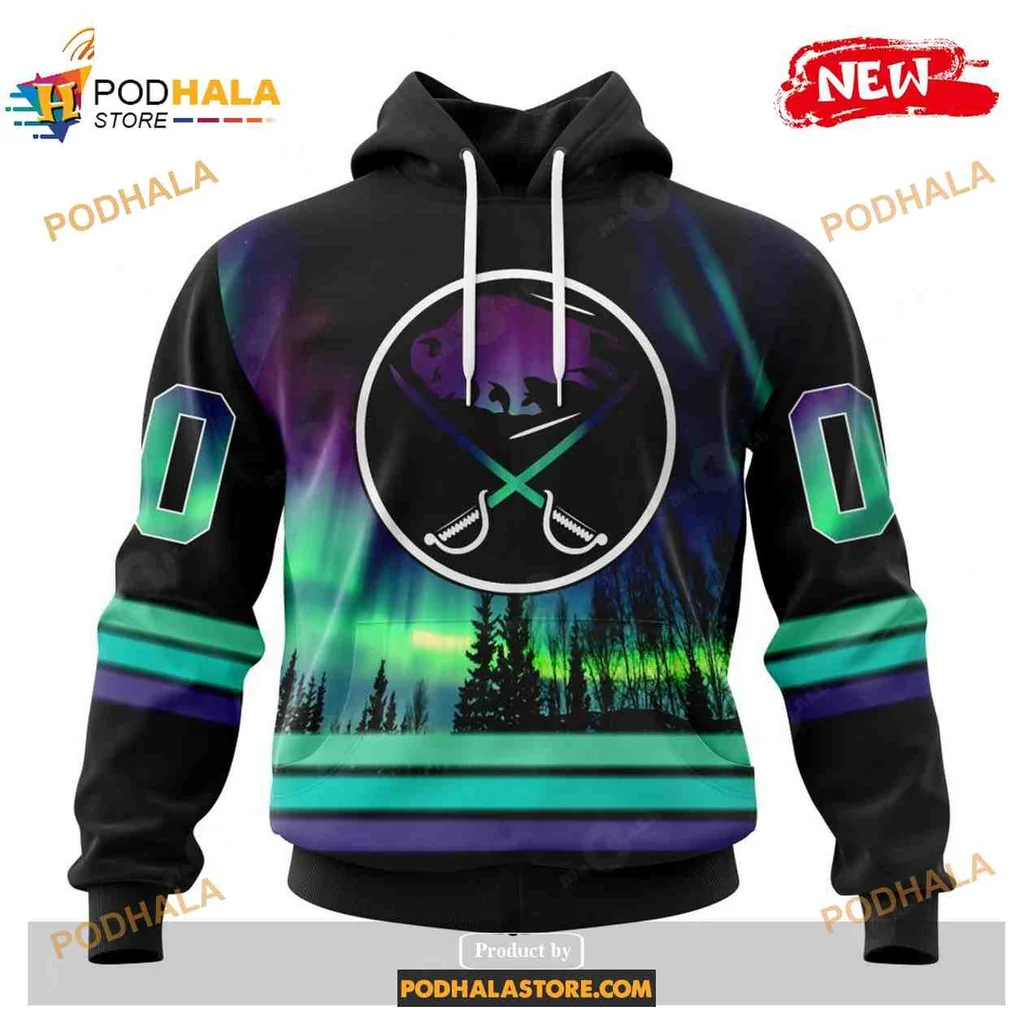 Custom Buffalo Sabres Northern Lights Hoodie With Unique Design