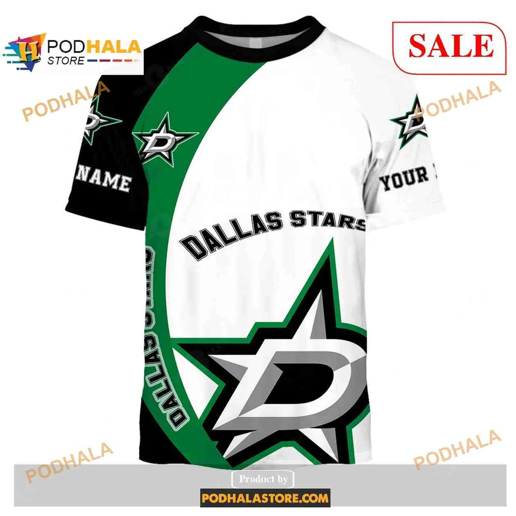 Custom Dallas Stars Fan Hoodie, Your Name Personalized Nhl Sweatshirt - View 1 Custom Dallas Stars Fan Hoodie, Your Name Personalized Nhl Sweatshirt - View 1