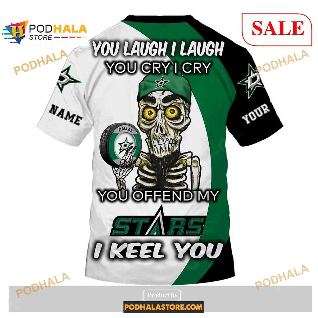 Custom Dallas Stars Fan Hoodie, Your Name Personalized Nhl Sweatshirt - View 3 Custom Dallas Stars Fan Hoodie, Your Name Personalized Nhl Sweatshirt - View 3