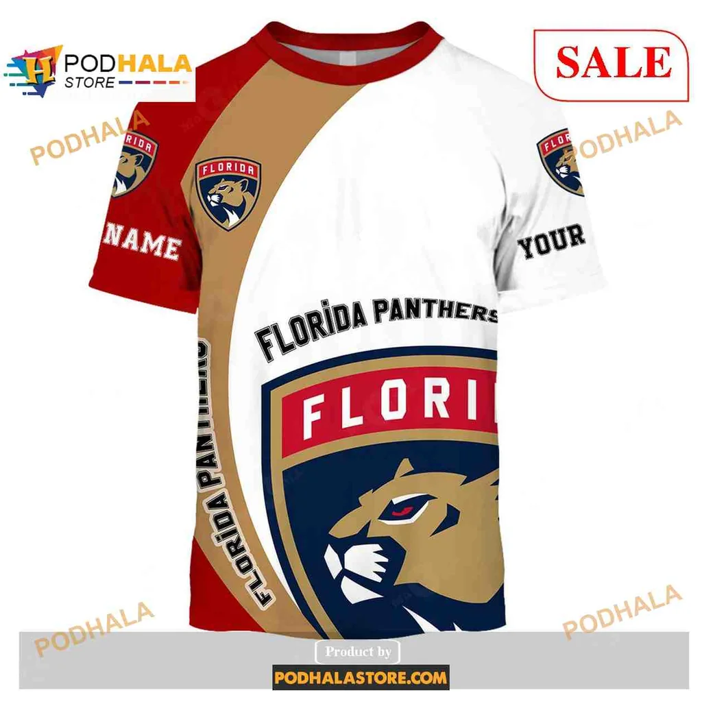 Custom Florida Panthers All Over Print Hoodie, Fierce Logo Sweatshirt With Personalization Custom Florida Panthers All Over Print Hoodie, Fierce Logo Sweatshirt With Personalization