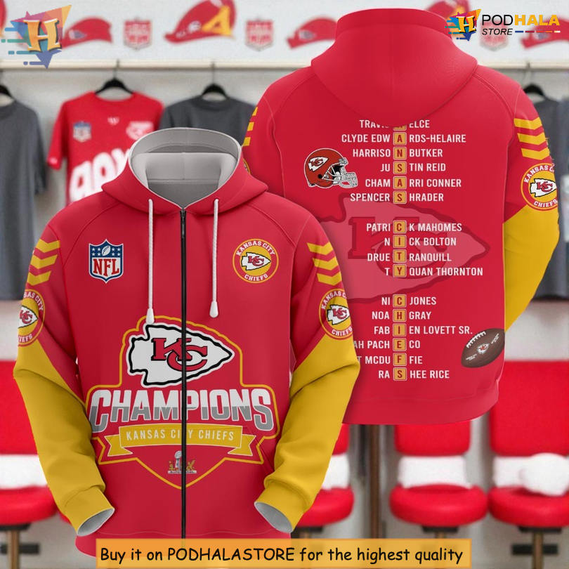 Custom Kansas City Chiefs Hoodie, NFL Apparel, Chris Jones 95 Limited Fashion Custom Kansas City Chiefs Hoodie, NFL Apparel, Chris Jones 95 Limited Fashion