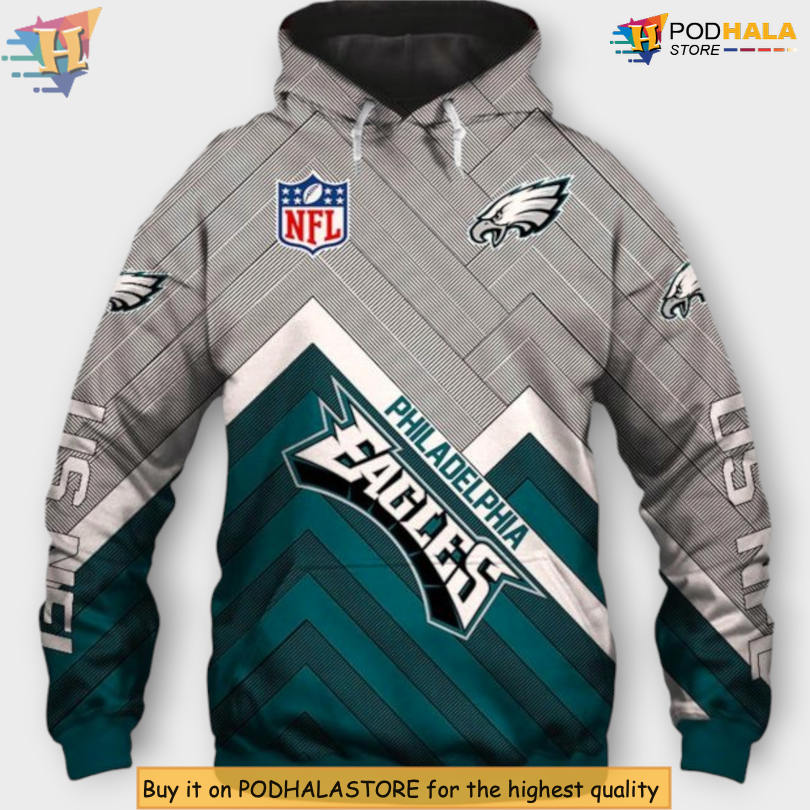 Custom Made Custom Philadelphia Eagles Hoodies Unique Game Artwork
