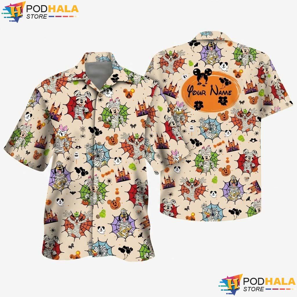 Custom Mickey Halloween Hawaiian Shirt Personalized Wdw Spooky Outfit