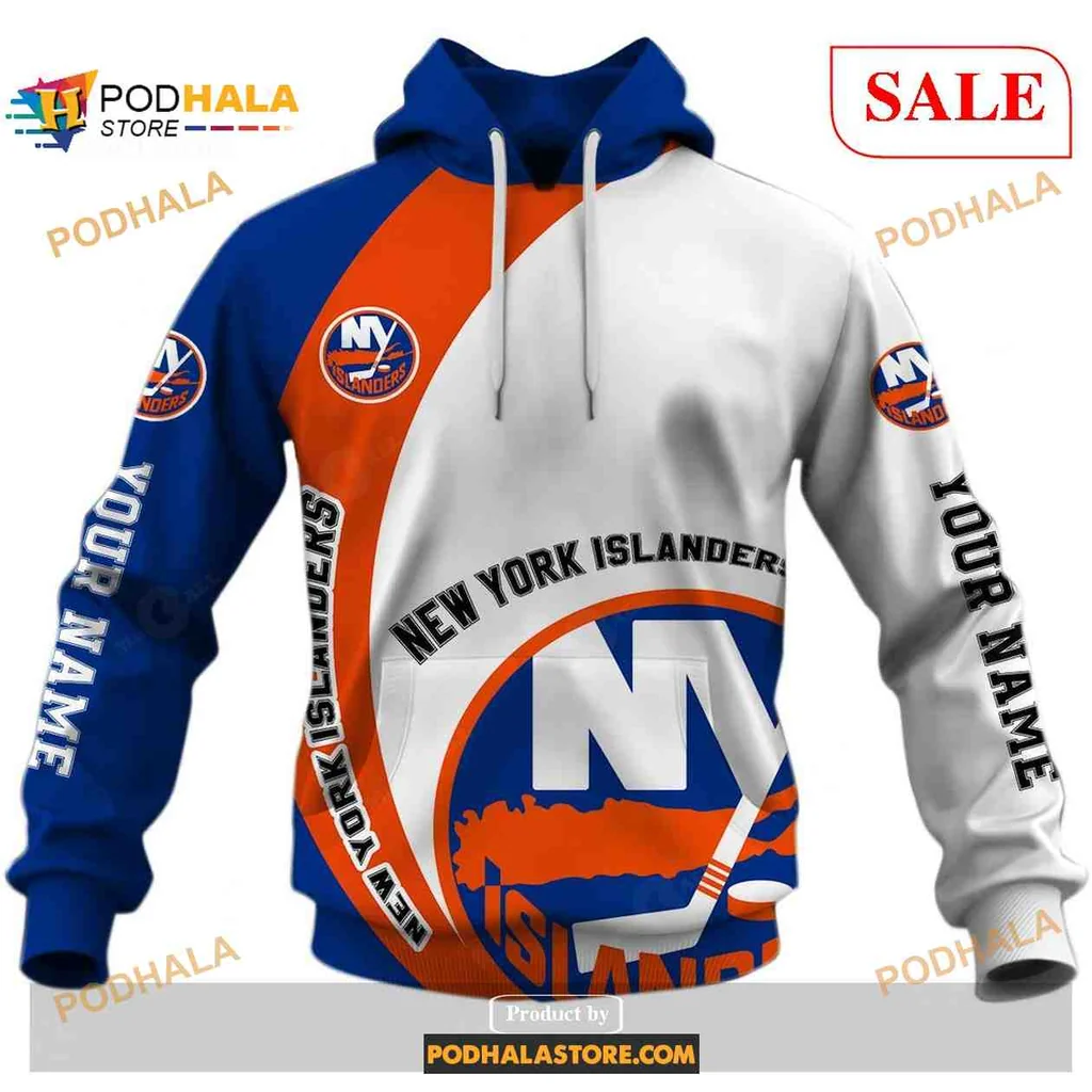 Custom New York Islanders 3d Hoodie, Personalized Fan Sweatshirt With Team Logo