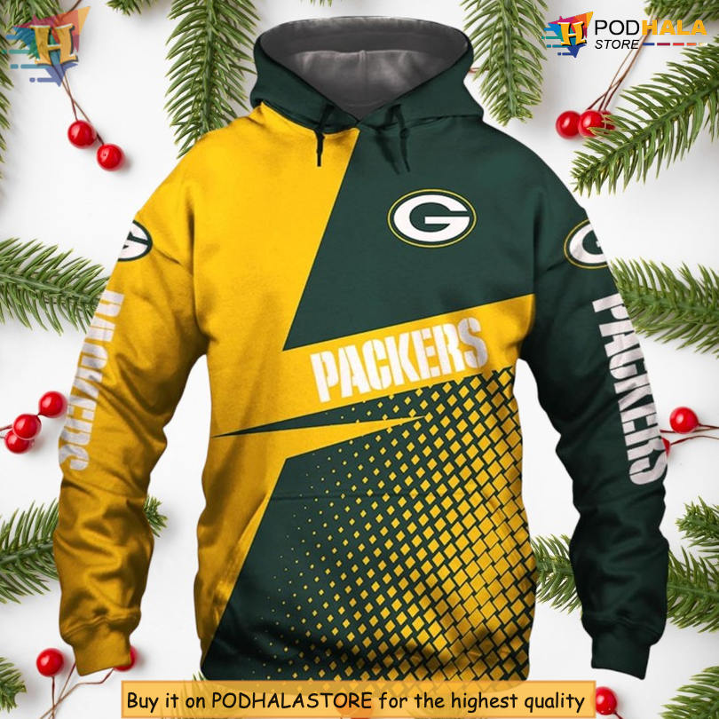 Custom NFL Edition Green Bay Packers Hoodie 3D, All Over Print Without Zipper