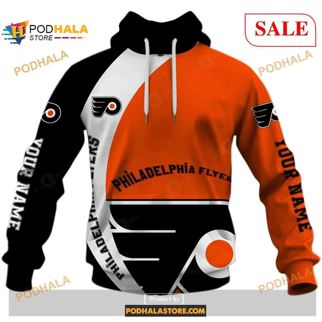 Custom Philadelphia Flyers 3d Hoodie, Personalize With Your Name And Team Logo