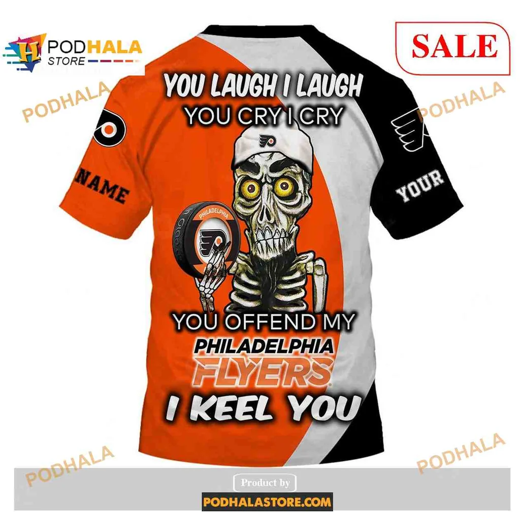 Custom Philadelphia Flyers 3D Print Hoodie, Personalize With Your Name And Team Logo Custom Philadelphia Flyers 3D Print Hoodie, Personalize With Your Name And Team Logo