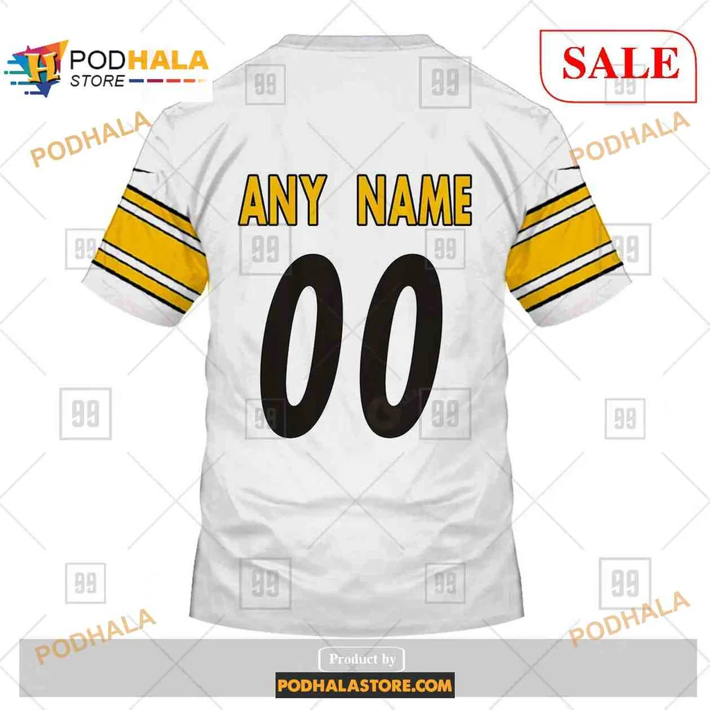 Custom Pittsburgh Steelers 3D Print Hoodie With Bold Black And Yellow Design Custom Pittsburgh Steelers 3D Print Hoodie With Bold Black And Yellow Design