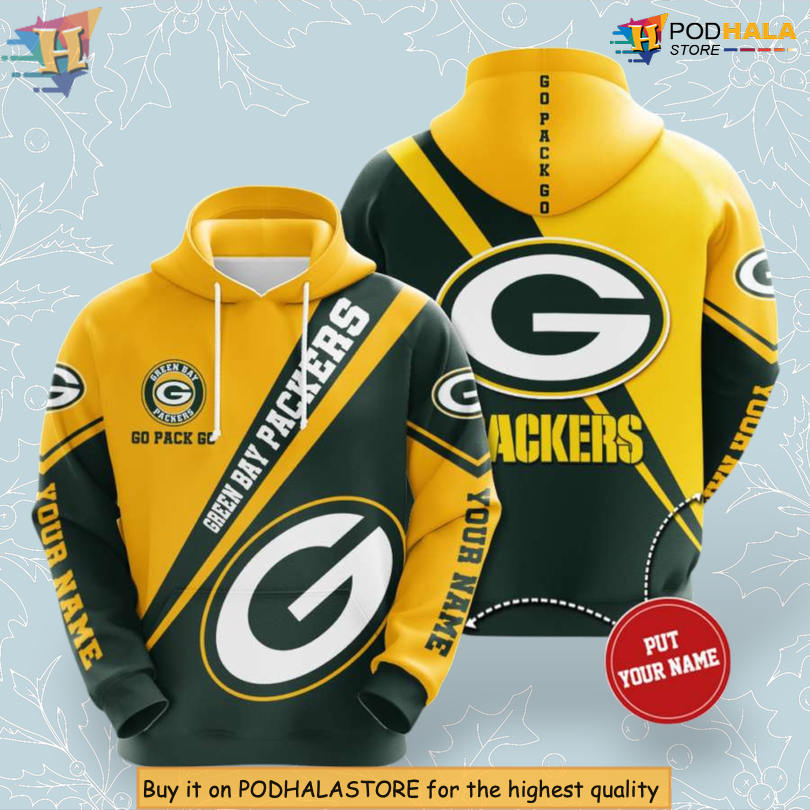 Custom Print Personalized Green Bay Packers Hoodie 3D NFL Fan Apparel