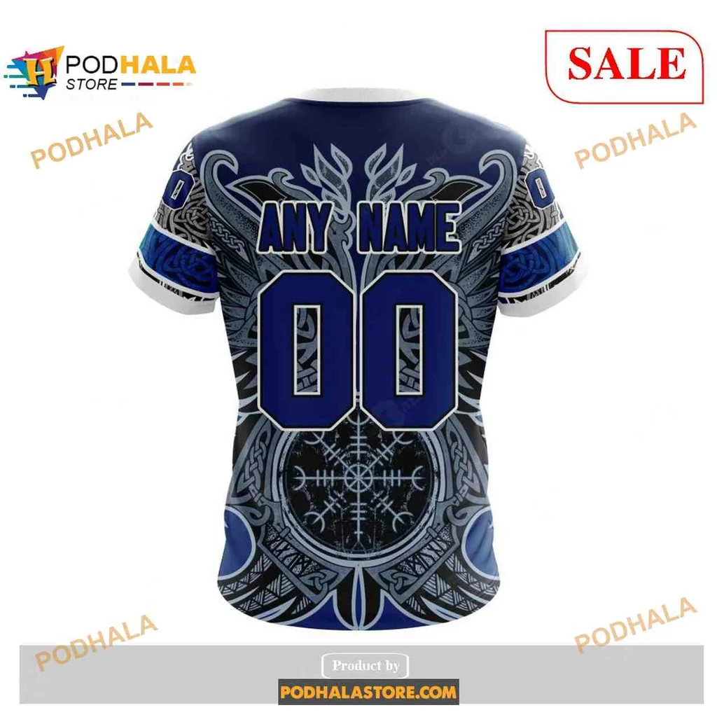 Custom Vancouver Canucks Norse Viking Hoodie With Intricate Symbols