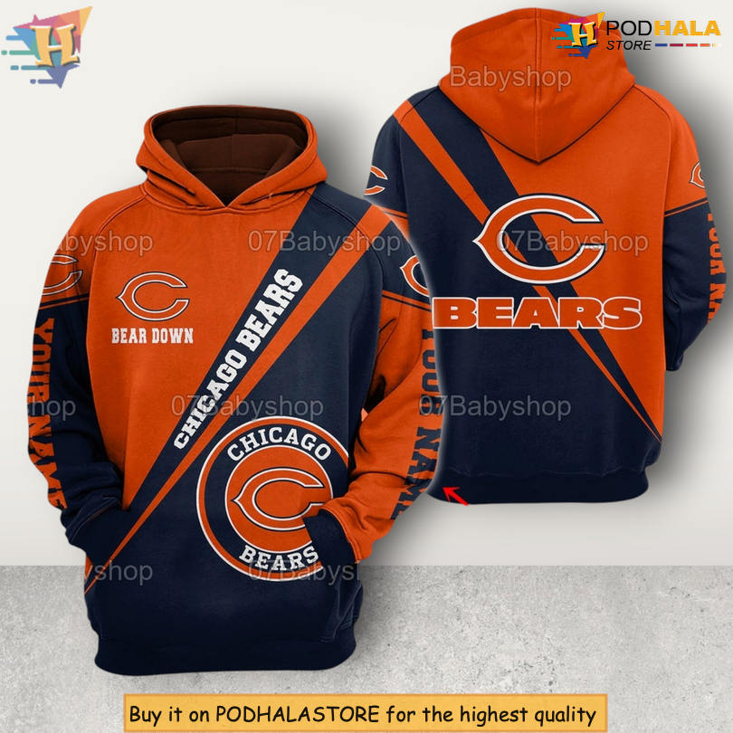 Customized Pull Over Gift Chicago Bears Game Day Hoodie Fan Essential